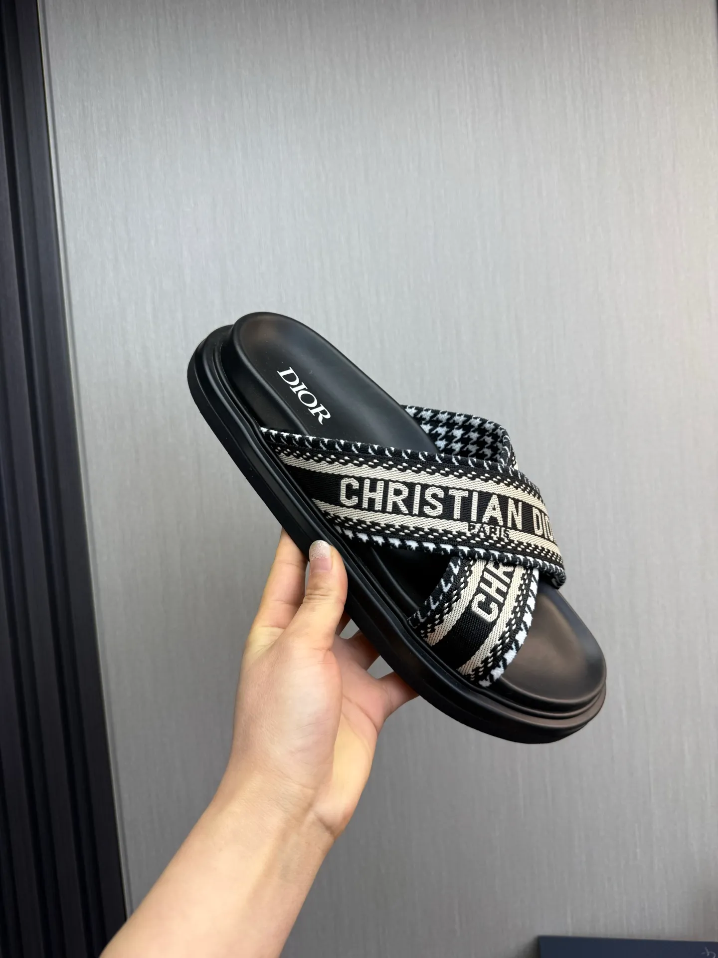 Men's shoes 260💰 Dior. Men's slippers🩴Official website 1:1 production 38-45 size 45 46 🉑️Customized original material shipped✅